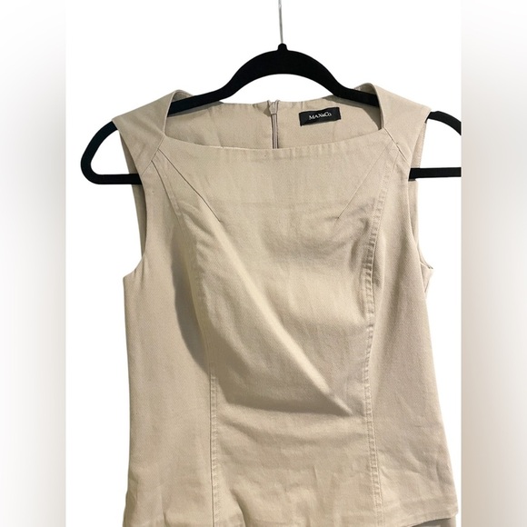 Max & Co. Khaki Sleeveless Mini Dress | Women 4 - Picture 2 of 5